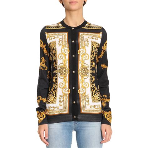 versace cardigan long women|Versace cardigan men's.